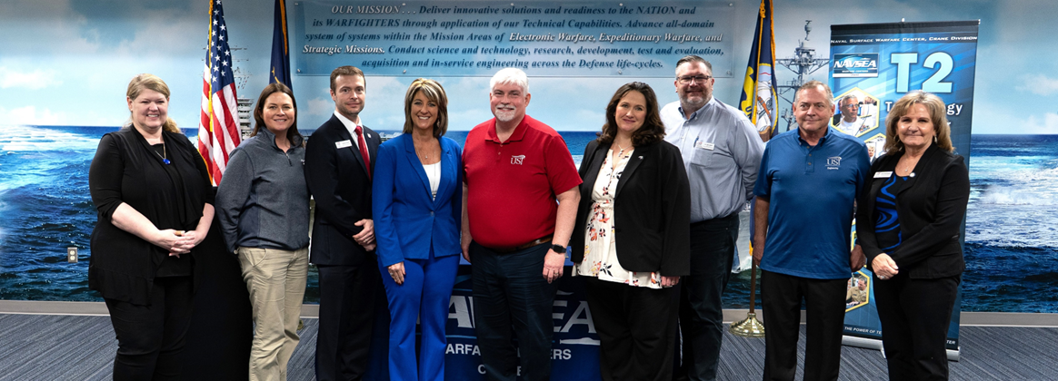 NSWC Crane and USI leadership pictured at EPA signing ceremony on March 24.